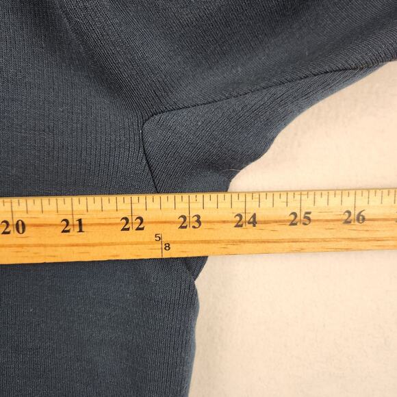 St. Croix VTG Mens Sweater M Navy Blue 100% Wool Cardigan Academia Grandpa EUC - Picture 9 of 11